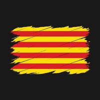 escova de bandeira da catalunha vetor