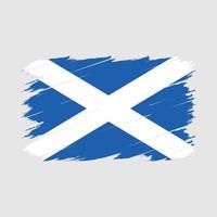 escova de bandeira da escócia vetor