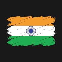 escova de bandeira da índia vetor