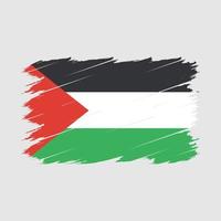 pincel de bandeira da palestina vetor