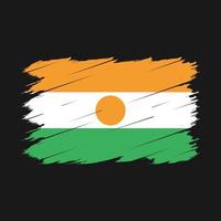 escova de bandeira niger vetor