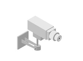 coleção de elementos isométricos de cctv com dispositivos eletrônicos de câmeras de segurança para diferentes tipos de monitoramento e vigilância. adequado para diagramas, infográficos e outros ativos gráficos vetor