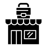 ícone de glifo para pequenas empresas vetor