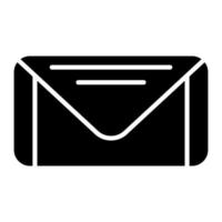 ícone de glifo de correio vetor
