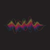 design de ilustração vetorial de ondas sonoras vetor
