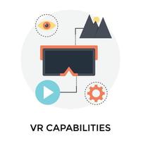 recursos de fone de ouvido vr vetor