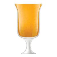 ícone de smoothies de laranja, estilo realista vetor