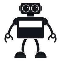 ícone do robô android, estilo simples vetor
