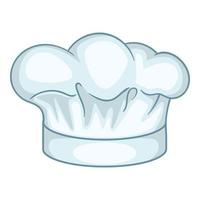ícone do chapéu de cozinheiro, estilo cartoon vetor