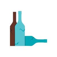 ícone de garrafas, estilo simples vetor
