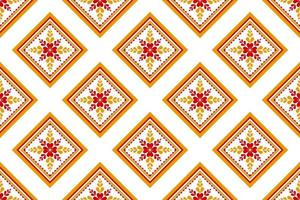 fundo de padrão de flor de tecido. padrão sem emenda oriental geométrico étnico tradicional. vetor