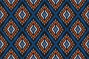 arte de padrão tribal étnica bonita. padrão sem emenda de ikat étnico. estilo americano e mexicano. vetor