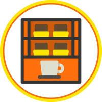 design de ícone de vetor de vitrine de café