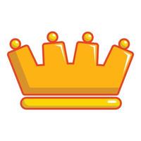ícone da coroa do barão, estilo cartoon vetor