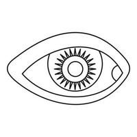 ícone do olho humano, estilo simples vetor
