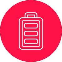 design de ícone criativo de bateria cheia vetor