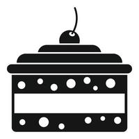 vetor simples de ícone de bolo muffin. feliz Aniversário