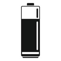 vetor simples de ícone de bateria aaa. poder de lítio
