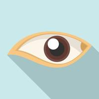 vetor plana do ícone do olho humano. ver olhar