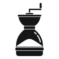 vetor simples do ícone do moedor de café. café bebida