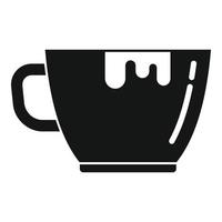 vetor simples de ícone de xícara de café de chocolate. restaurante café