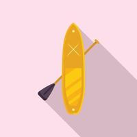 loja sup bordo ícone plana vector. paddle surf vetor