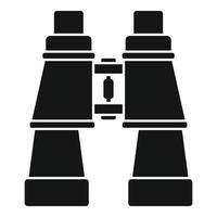 vetor simples do ícone dos binóculos do socorrista. salva-vidas sobrevivência