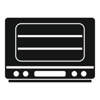 vetor simples do ícone do forno do fogão. fogão elétrico de convecção
