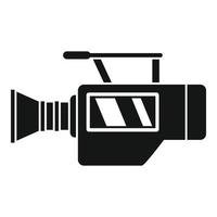 vetor simples de ícone de filmadora. câmera de tv