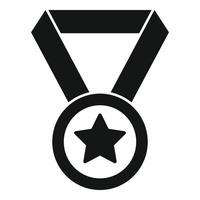vetor simples de ícone de medalha de qualidade. prêmio de certificado
