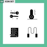 4 ícones criativos sinais modernos e símbolos de criptografia ignorando a camada de processo de natal 1 elementos de design de vetores editáveis