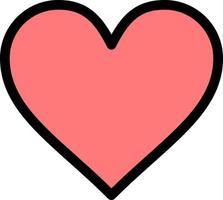 amor de coração como modelo de banner de ícone de vetor de ícone de cor plana do twitter