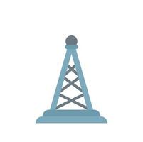 ícone de torre de rádio de tv vetor plano isolado