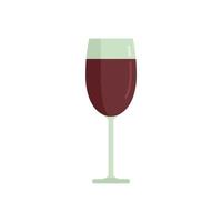 vetor isolado plano do ícone do copo de vinho