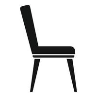 vetor simples de ícone de cadeira de cozinha macia. quarto interno