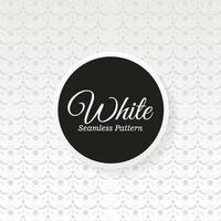 design elegante padrão branco sem costura vetor