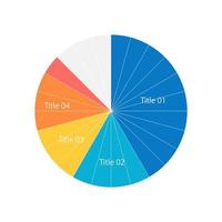modelo de design de infográfico de círculo de despesas da empresa. orçamento corporativo e gestão financeira. gráfico de pizza editável com setores. apresentação de dados visuais vetor