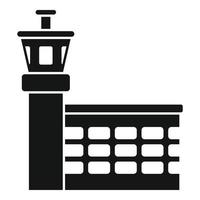 vetor simples do ícone da torre do aeroporto. apoio de solo