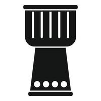 vetor simples de ícone de tambor musical. kit instrumento