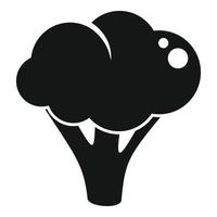 vetor simples de ícone de brócolis gmo. alimento dna