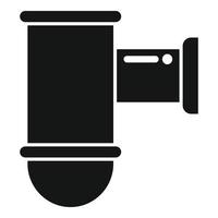 vetor simples do ícone do tubo de drenagem da cozinha. serviço de esgoto