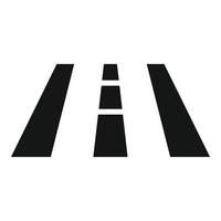 vetor simples do ícone da estrada do carro. peça de automóvel