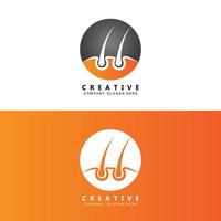 cuidados com o cabelo logotipo vetor ícone pele saúde ilustração design conceito