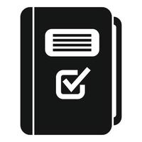 vetor simples de ícone de pasta de arquivo aprovado. confiança de trabalho