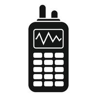 vetor simples do ícone do walkie-talkie. controle de negócios