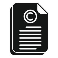vetor simples de ícone de documento confiável. confiança do cliente