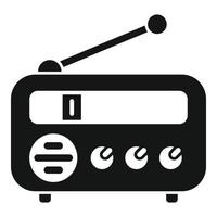 vetor simples de ícone de rádio de comunicação. mensagem online