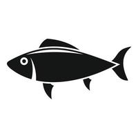vetor simples de ícone de peixe de comida de cachorro. animal de estimação
