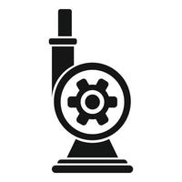vetor simples do ícone da bomba da indústria. sistema motor