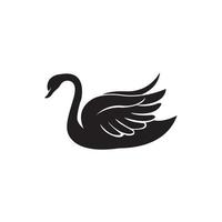 ilustração vetorial de modelo de logotipo de cisne vetor